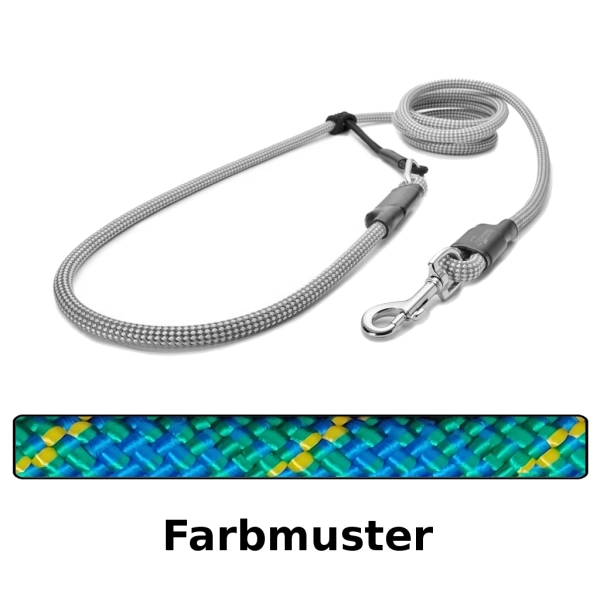 EASYLONG Hundeleine - M - 4m - blau mix